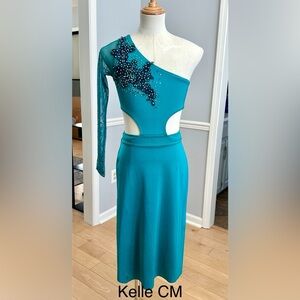 Teal lyrical costume child medium